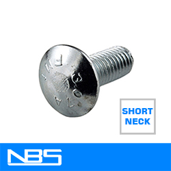 Garage Door Short Neck Carriage Bolts