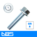 Gr.8 Serrated Hex Flange Machine Bolts