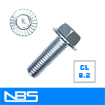 Gr.8.2 Serrated Hex Flange Machine Bolts