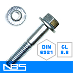 Cl.8.8 DIN 6921 Non-Serrated Frame Bolts